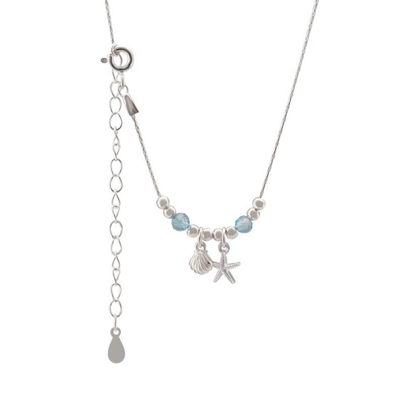 Korean Style Starfish Shell Necklace Women Elegant Ocean Choker