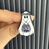 Halloween Ghost Brooch: Fun Cartoon Decorative Badge for Clothes & Backpacks