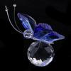 2 Inch Crystal Butterfly Figurine Collectible With Ball Paperweight Ornament