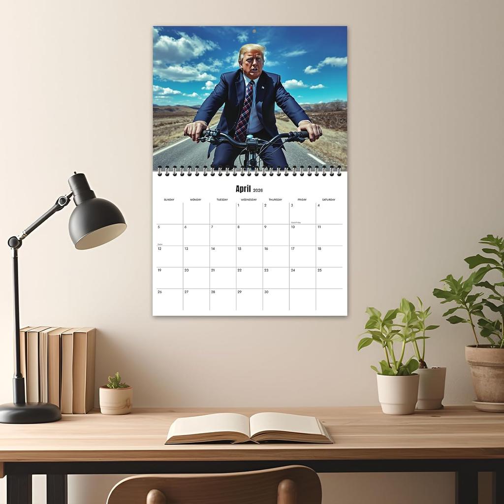 2026 Calender 2026 Wall Calender,12 Month Wall Planners,US President Donald Funny photo calendar,MAGA Calendar,Thick paper,Easy