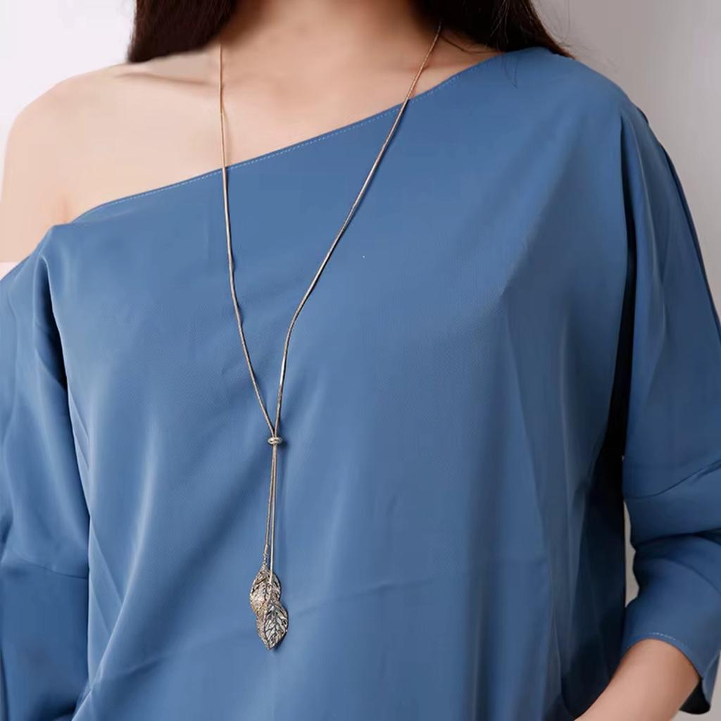 A Versatile Sweater Chain, A High-end, Light Luxury Long Necklace, A European And American Accessory Pendant For Su Qiudong.