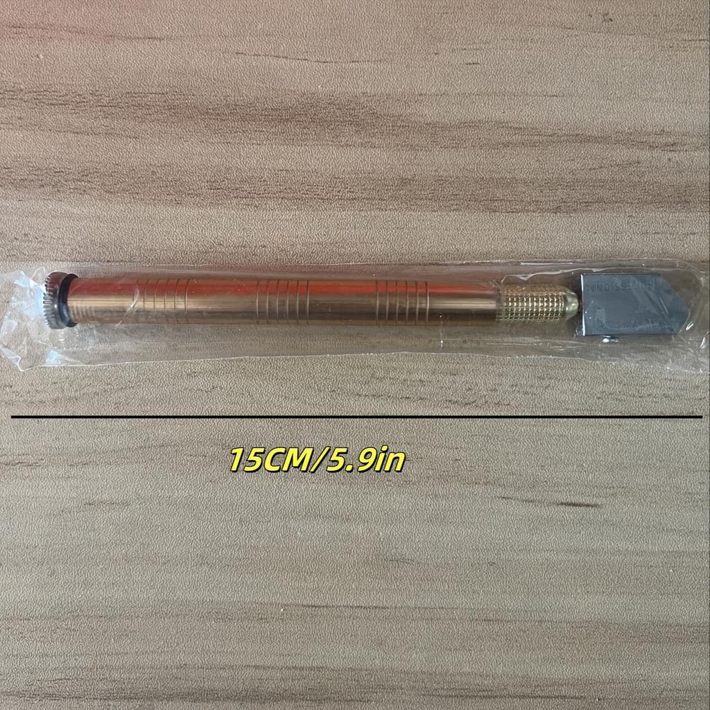 Multifunktions-Diamantglasschneider - Manuelles Fliesen- und Spiegelschneidwerkzeug, Keine Batterie erforderlich, Goldener Stahl, Glasschneiden