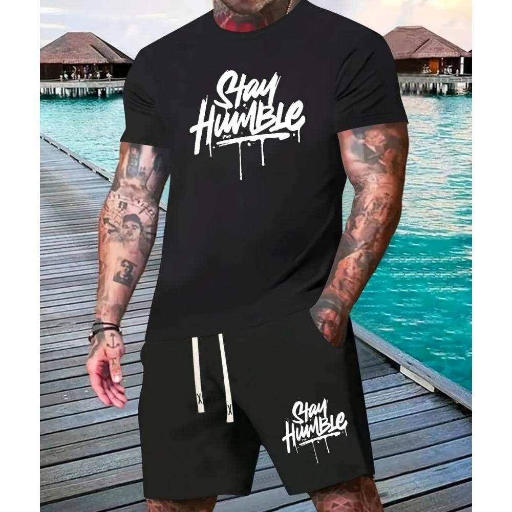 

Летние мужские футболки с 3D-принтом, модные повседневные футболки с коротким рукавом и шортами, уличный спортивный костюм из 2 предметов 6XL