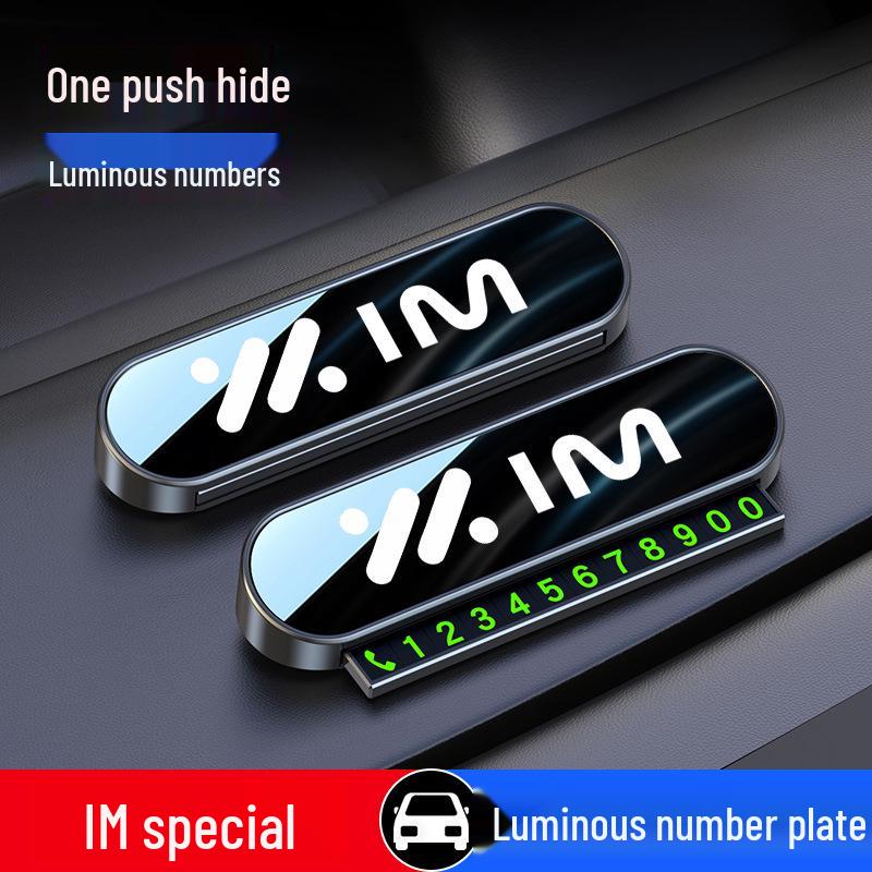 Temporary Laser Hidden Parking Number Plate for IM L6/L7/LS6/LS7 Cars