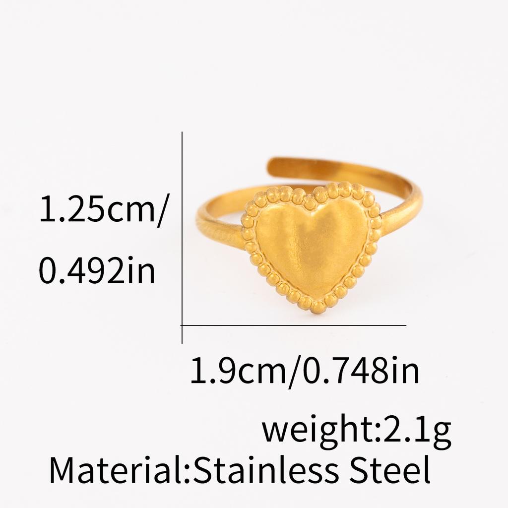 1Pcs Lady stainless steel open-ended ring, extravagant accessory ring, hollow finger ring