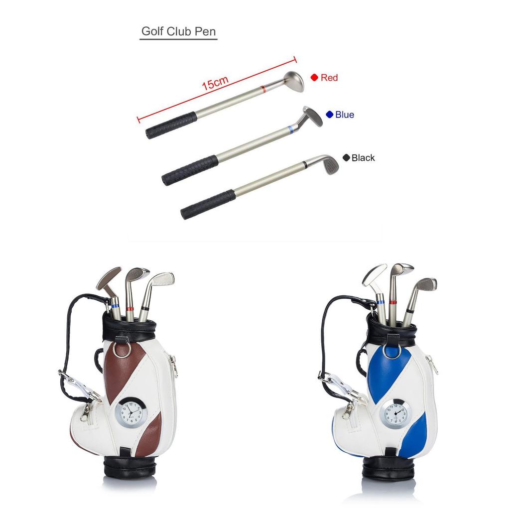 Golf Ball Shape Pen Holder With Zinc Alloy Material For Office Desk Decor And Gift