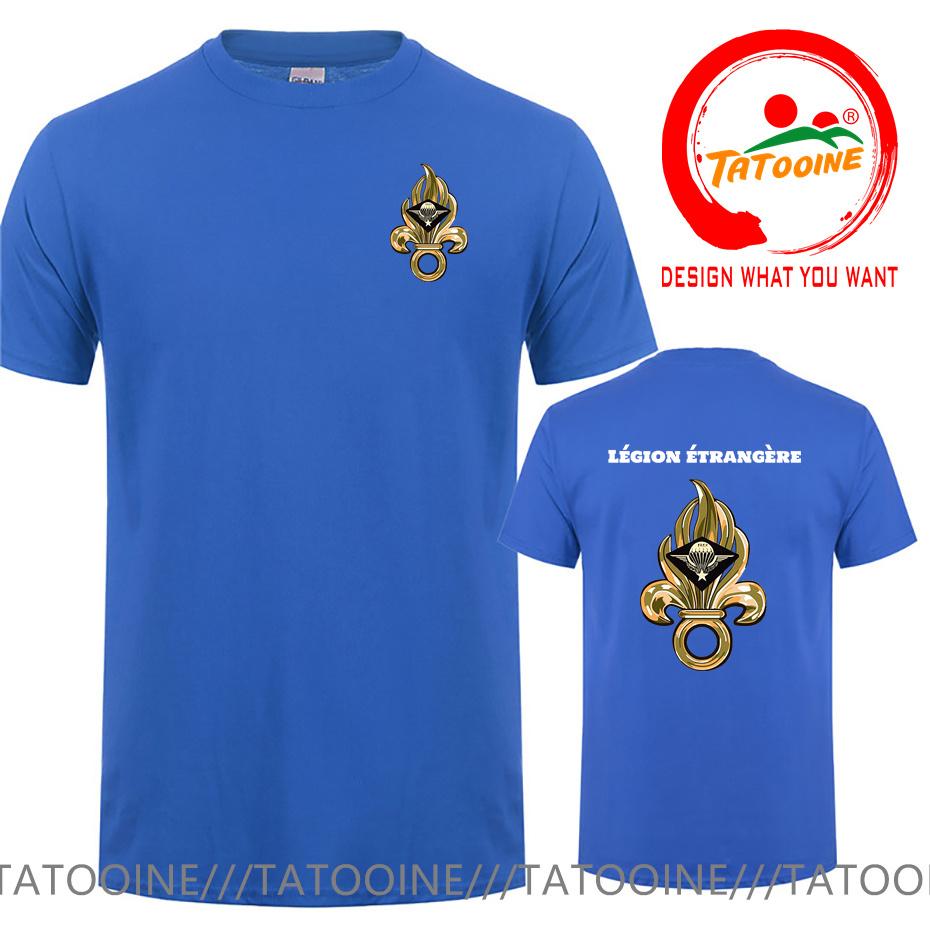 T-shirt Simbolo Legione Straniera Francese Per Uomo Francia Lgion Trangre Logo Tshirt Nuova Moda Estiva Maglietta Casual Camiseta