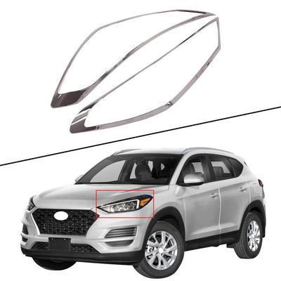 2019 Tucson ABS Pokovovaný Rám Dekorácia Krytu Svetlometu