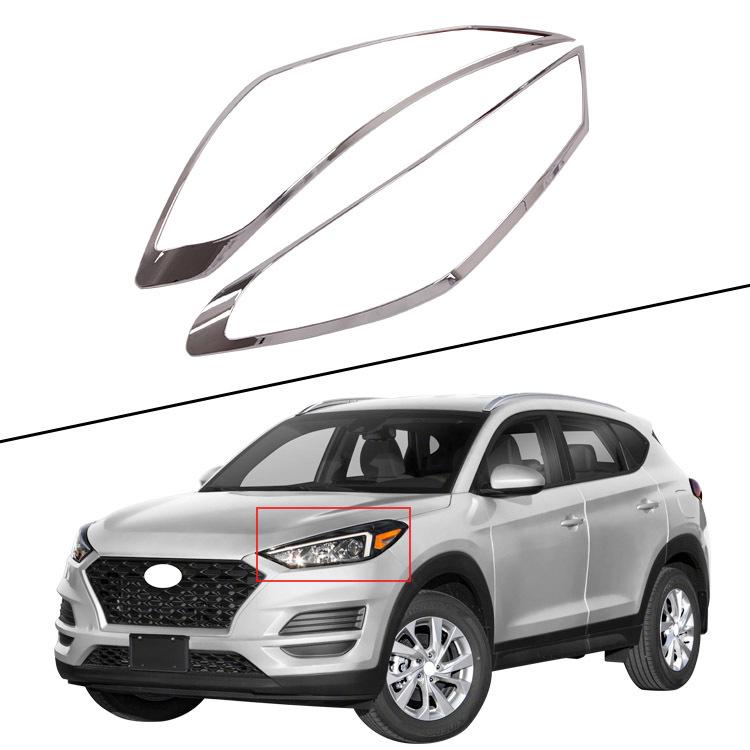 2019 Tucson ABS Electroplated Headlight Cover Frame Decoration