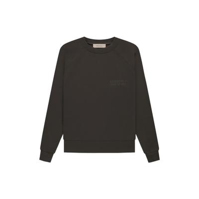 Fear of God Essentials FW22 Essentials Fleece Crewneck Sweatshirt Unisex Tops Off-Black Heather-Grey FOG-FW22-476