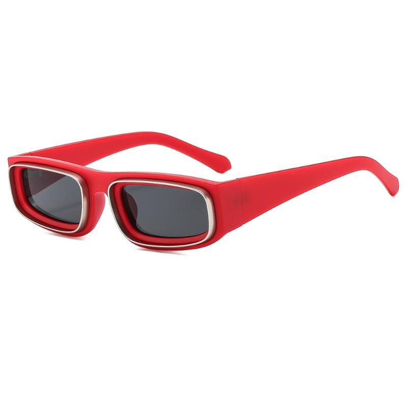 Retro Small Rectangle Punk Sunglasses Women Luxury Design Vintage Square Sun Glasses for Male Punk Eyewear Shades UV400