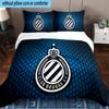 Club Brugge Fc Crest 3PCS Bedding set,Ideal for1pc Duvet Cover And 2pcs Pillowcases Perfect for Christmas gift,Ideal for Bedroom, Dormitory
