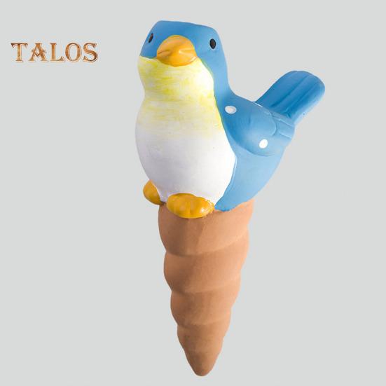 4 ks samozavlažovací hroty ve tvaru ptáka Terakotová hliněná rostlina zalévací koule Květináč Vložka do květináče Automatická zavlažovačka pro zahradní balkón