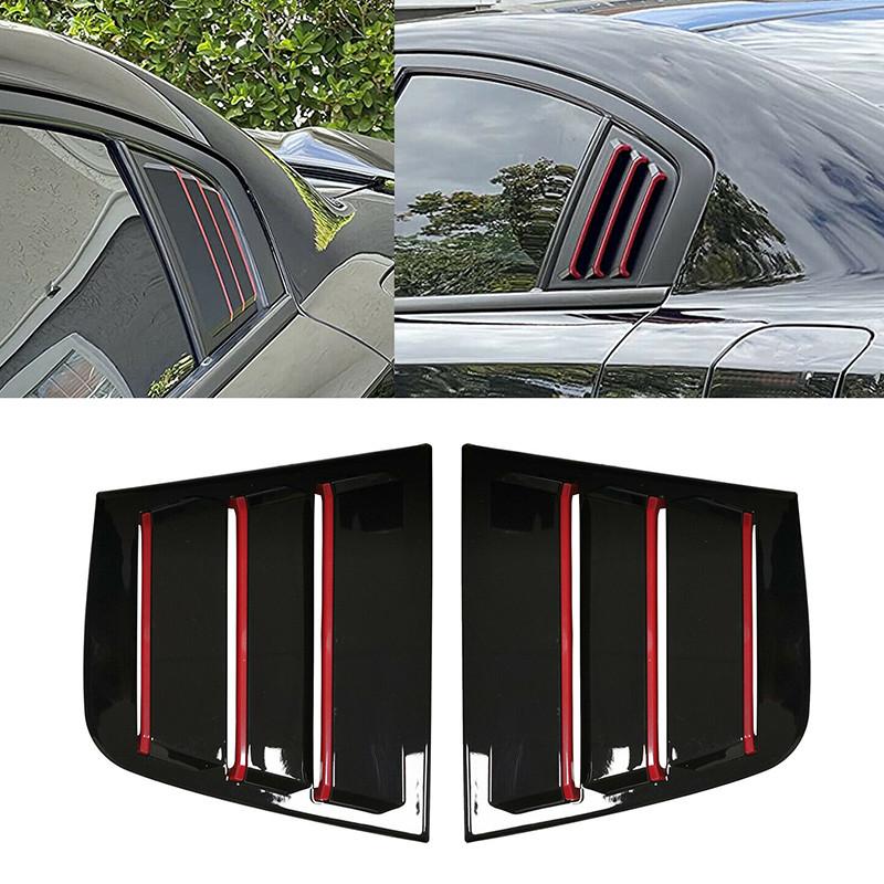 Pre Dodge Charger 2011-2021 Zadné bočné okenné lamely ABS plast 1 pár Auto tienidlo proti slnku Ochrana proti dažďu Jednoduchá montáž