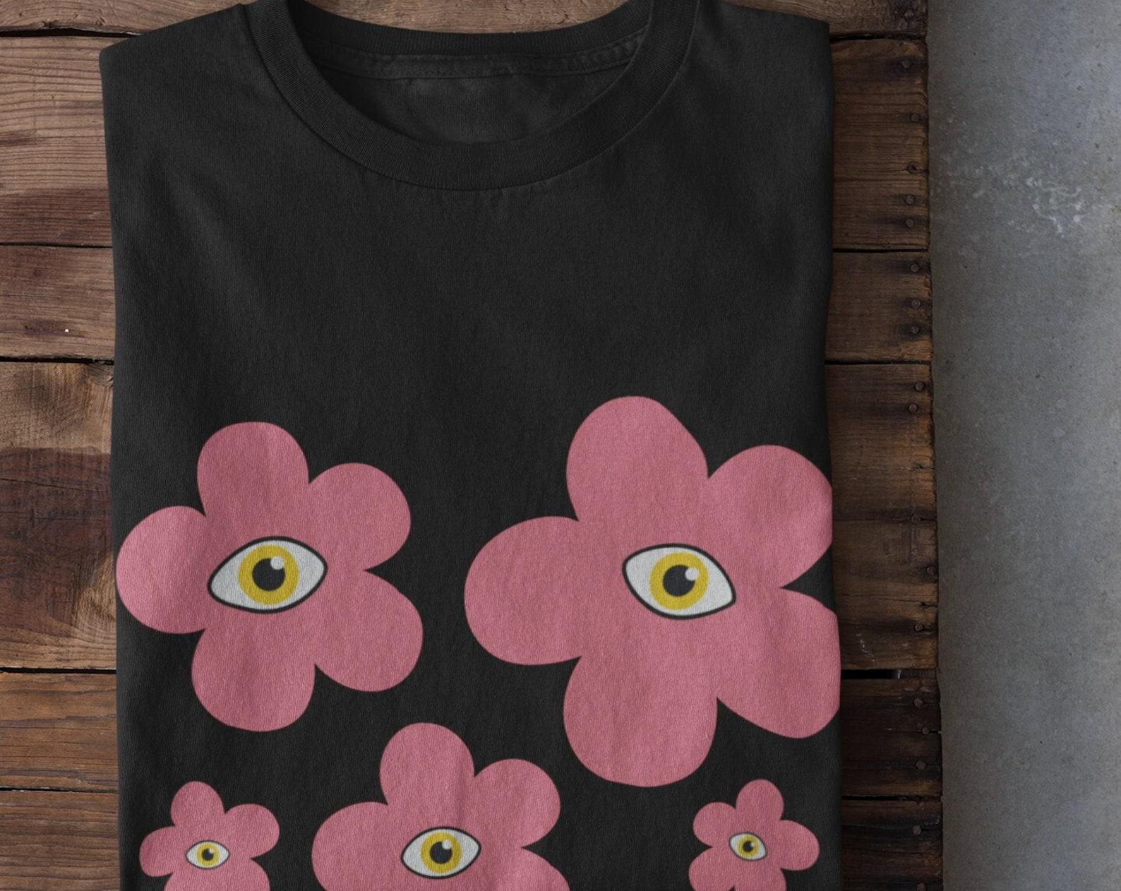 Grunge Clothing, Alt Clothing, Pastel Goth Clothing, Daisy Eye Shirt, Y2k Fairy Grunge Clothes, Goth Shirt, Witch Clothing, Aesthetic Shirt XL