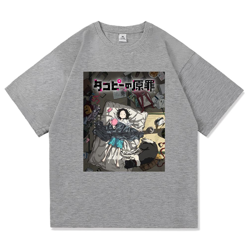 Kawaii Takopi T Shirt 2025 Anime Takopi’s Original Sin Retro Men/women Clothing Vintage Harajuku High Quality Cotton Tshirts