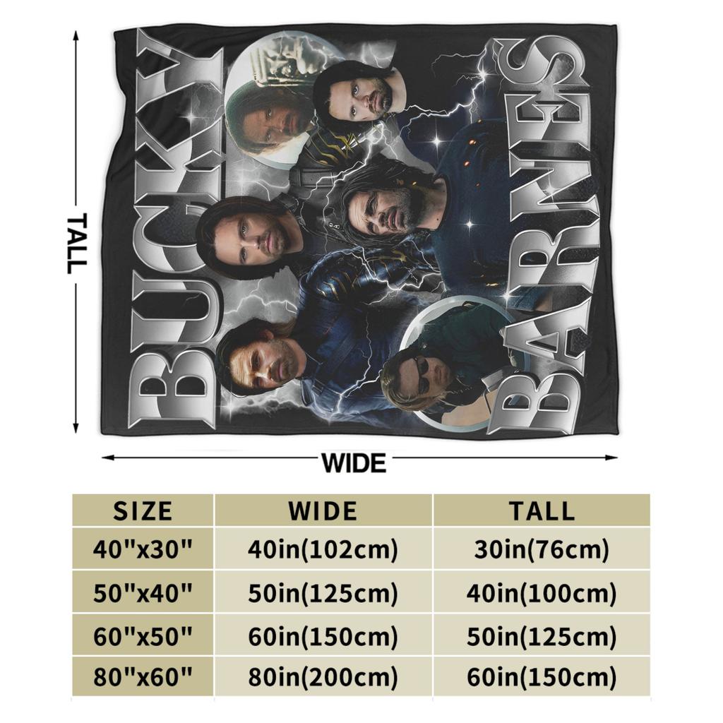 Thunderbolts Bucky Barnes Poster Decke Flanell Winter Soldier Warme Überwurfdecken Flugzeug Reise Zuhause Sofa Plüsch Dünne Steppdecke