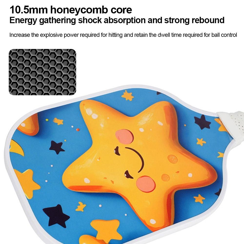 1Set Single Kid Pickleball Paddle Honeycomb Core Pickleball Accessory Gifts for Children