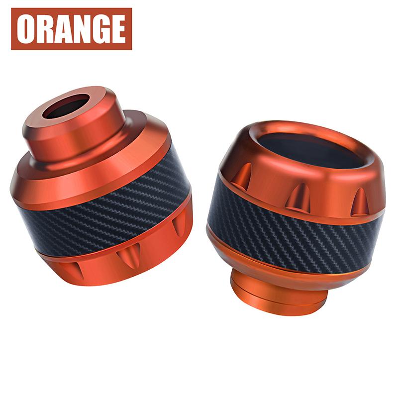2PCS Universal Frame Slider For Motorcycle Front Cups Motorcycles Falling Protector Explosion-proof Carbon Motorbike Scooter