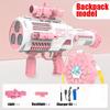 Launcher Shape Blower Soap Space Bubble Toy Kids Outdoor Fun Toy Large Automatic Rocket Bubble Gun Big Holes Bubbles Machine Gun