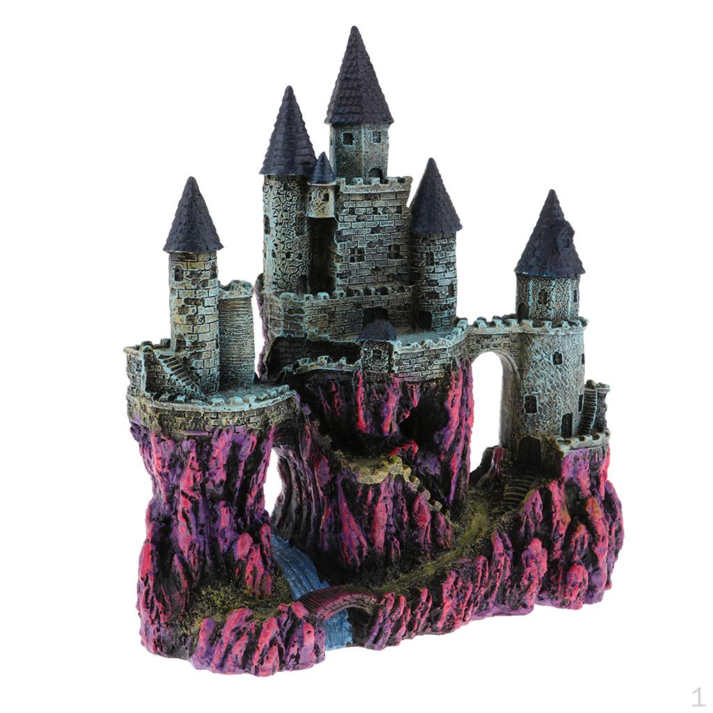 Декор Замок Крепость Рыцарь Аквариум Декорация