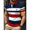 Summer Men's Polo Shirt - 3D Printed Design Breathable Lightweight Stylish and Fashionable Outdoor Men's Clothing