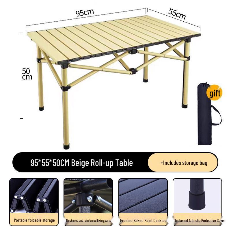 Portable Folding Picnic and Camping Table with Chairs