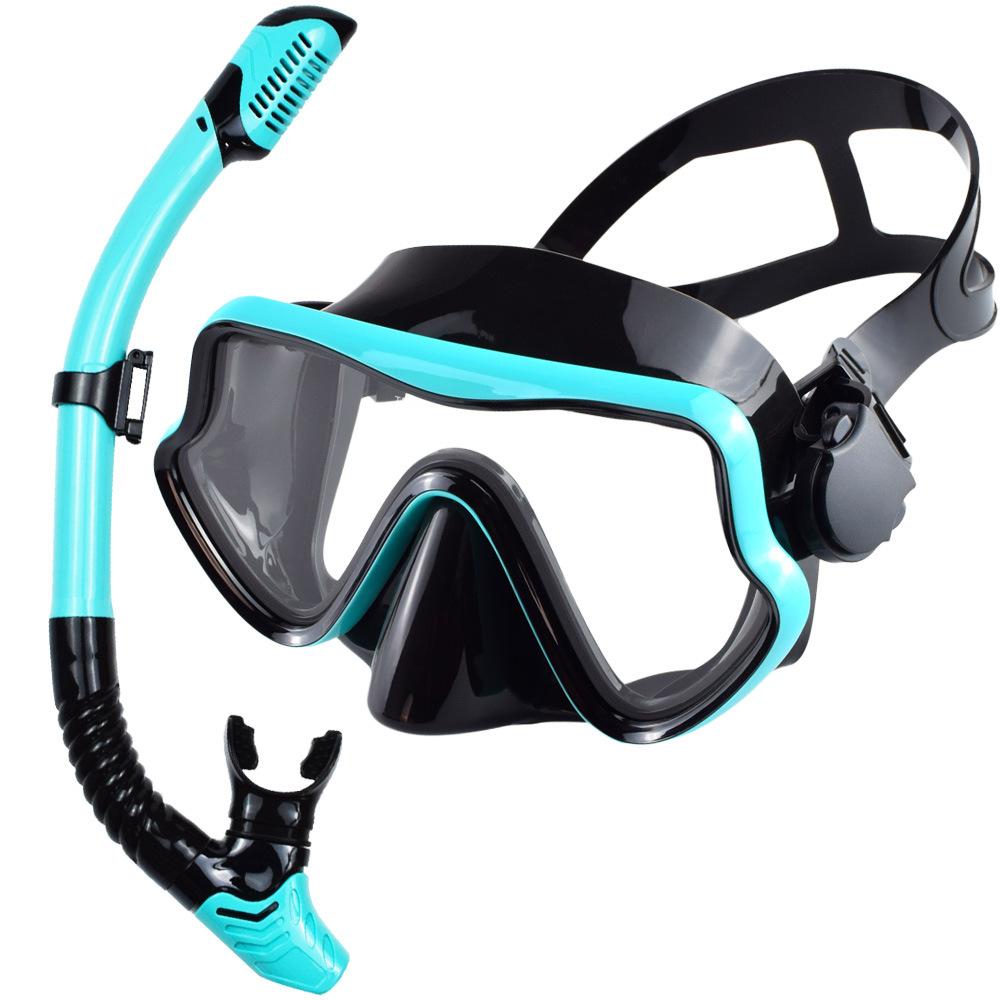 Large Frame Diving Goggles Snorkel Set