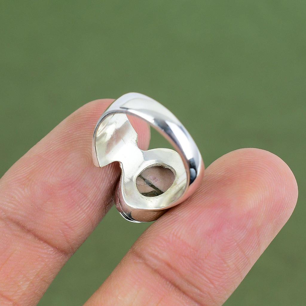 Copper Pink Opal Ring 925 Sterling Silver Ring Real Gemstone Jewelry Handmade Silver Ring Gift For Mom Beautiful Ring Available In Ring Size