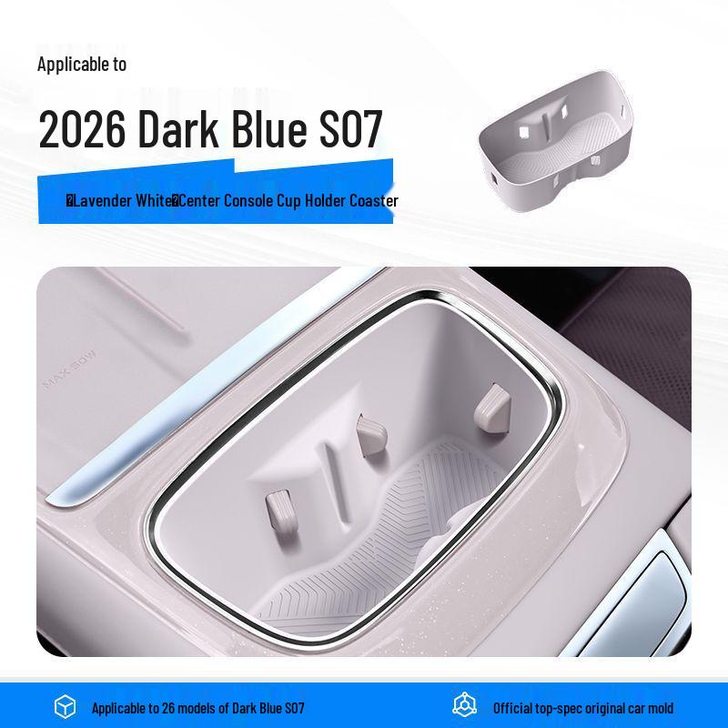 Compatible with 26 Deepal S07 Models: Center Console Silicone Storage Box Organizer for Car Interior Modification.