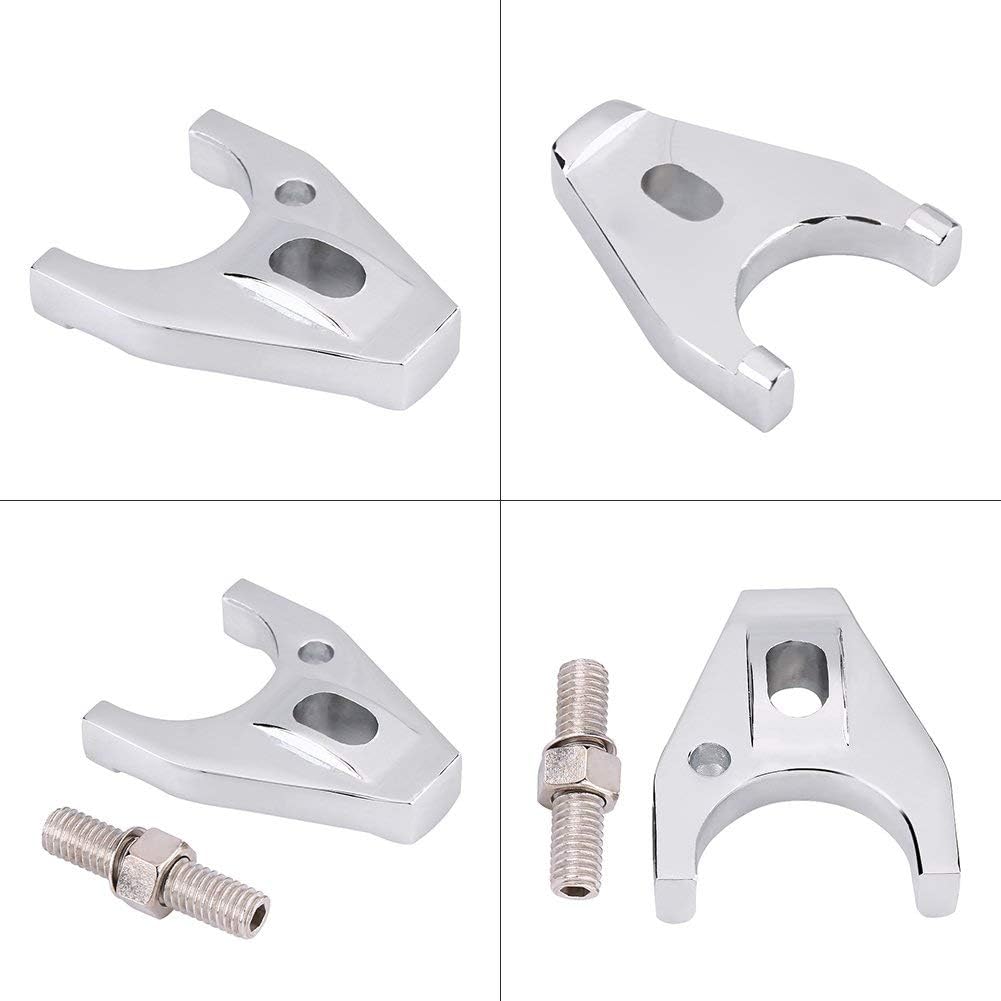 Distributor Clamp Hold Down, Chrome Billet Aluminum Distributor Hold Down for SBC SB BB HEI Electronic