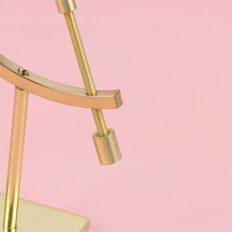 Sphere Metal Base Globe Shape Gold Stand Glass Ball Display Stand Decorative Ornaments Crafts