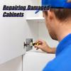 Kitchen Cabinet Door Hinges Repair Plate Hinges Mounting Plate with Screws Flat Fixing Brackets Furniture Hardware Tools