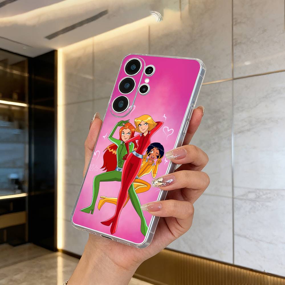 

Classic animation T-Totally- Spies Clear Soft Silicone Phone Case forSamsung S25, S24, S21, S22, S23, S30, Ultra, S20, Plus Samsung S22plus5G