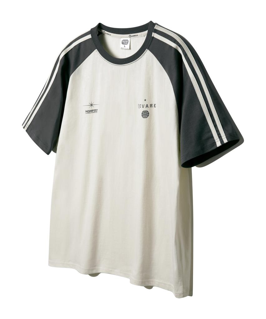 ALVINCLO Manifest Raglan Color Block Track Oversized Short Sleeve Tee Ast4710 (5 Colors)