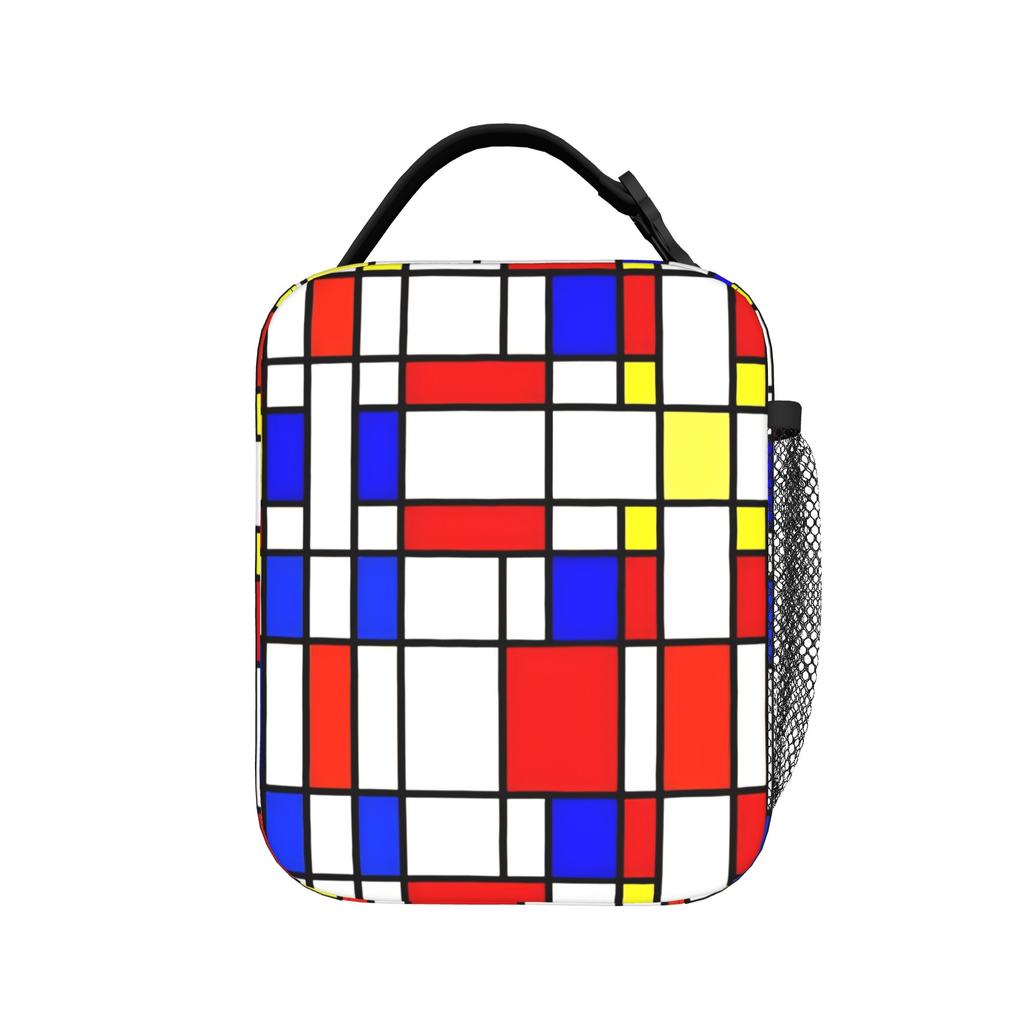 Piet Mondrian De Stijl Accessories Insulated Lunch Bags For School Office  Storage Food Boxes Thermal Cooler Lunch Boxes