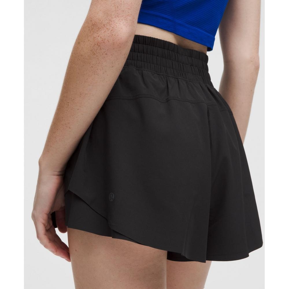 Lullulemon Shake It Out High-Rise Running Shorts 2.5Inch Blk