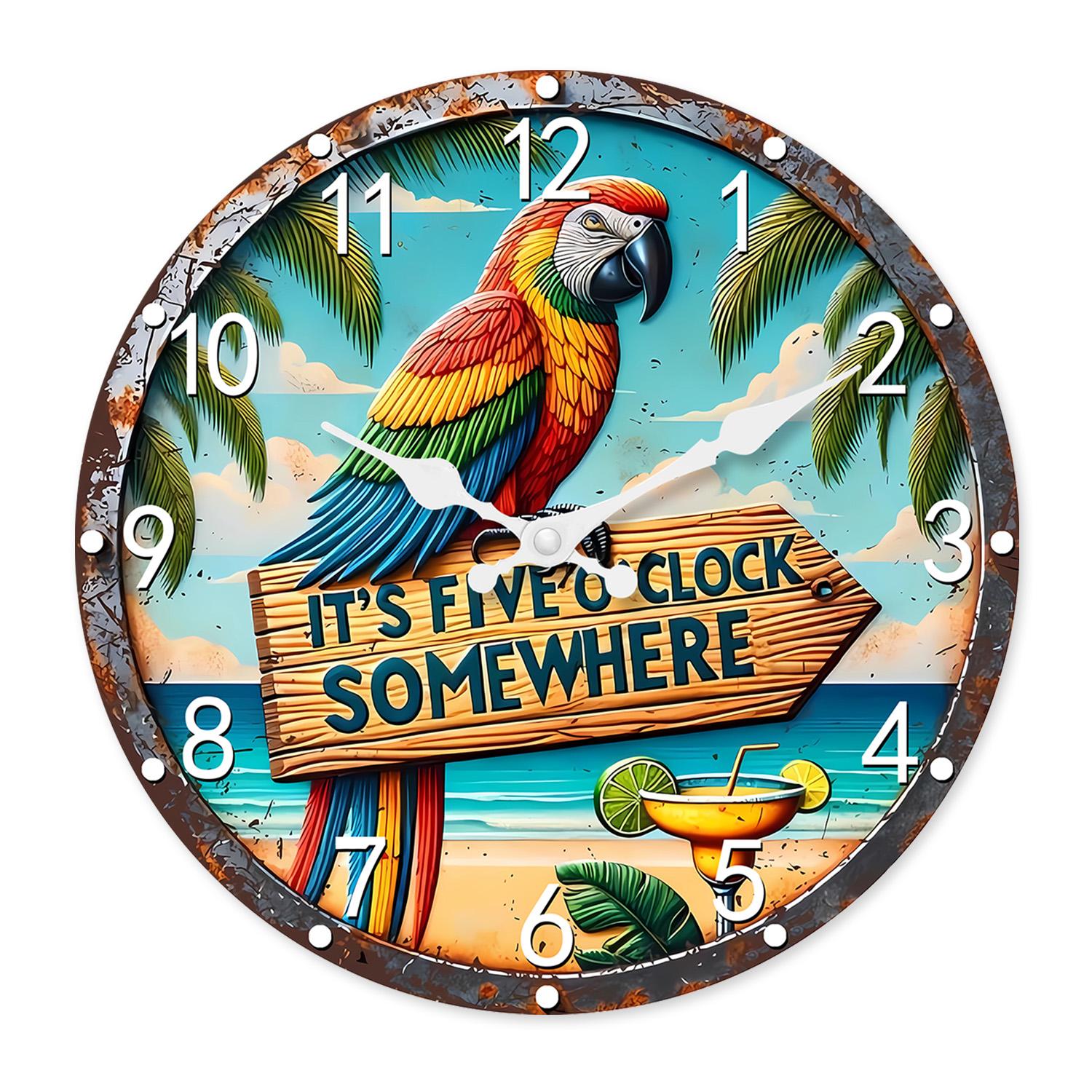 First-Class American Superior-Grade Retro First-Class Style High-Standard Wooden High-Standard Wall High-Standard Clock With First-Class (as the picture,10 Inch)