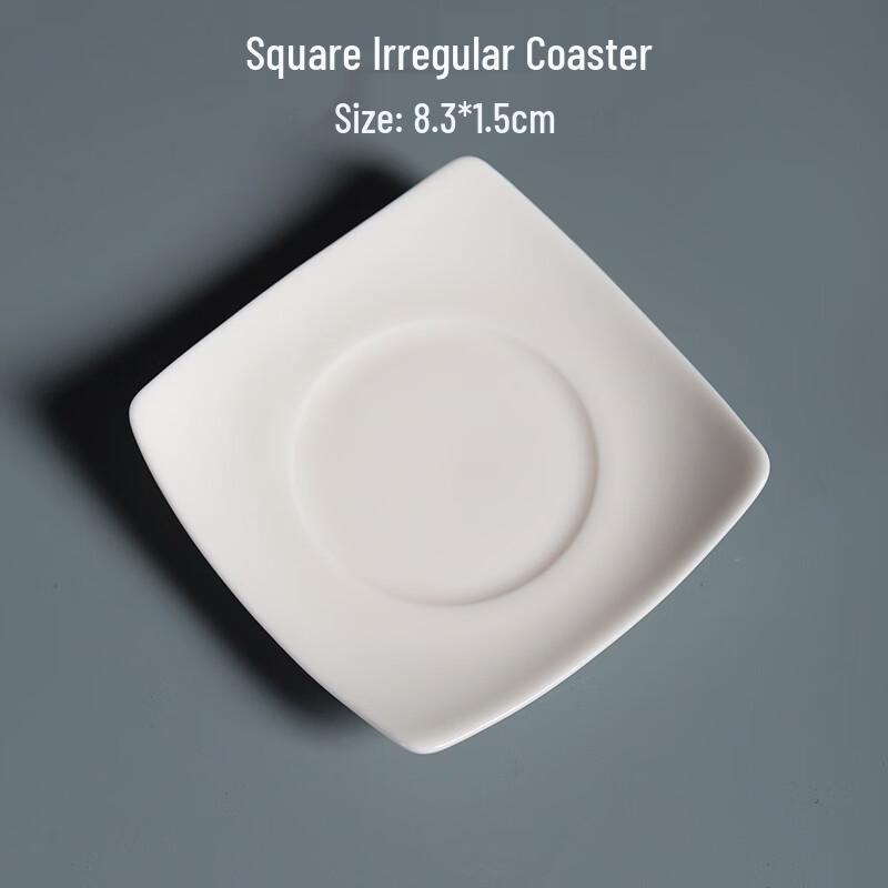 Deou Starlight Mutton Fat Jade Ceramic Tea Coaster