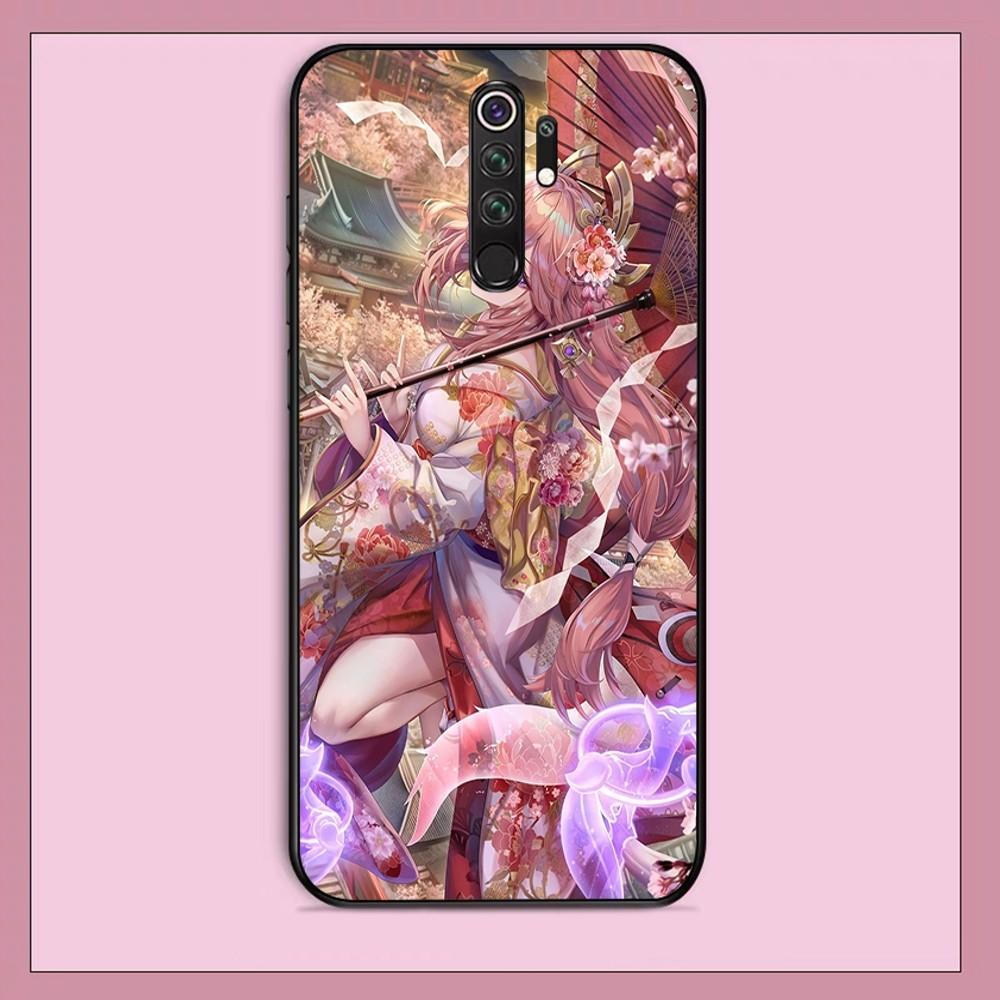 Genshin Impact Yae Miko Phone Case For Redmi Note 4 X 5 A 6 7 8 T 9 9S 10 11 11S 11Epro Poco M3 Pro