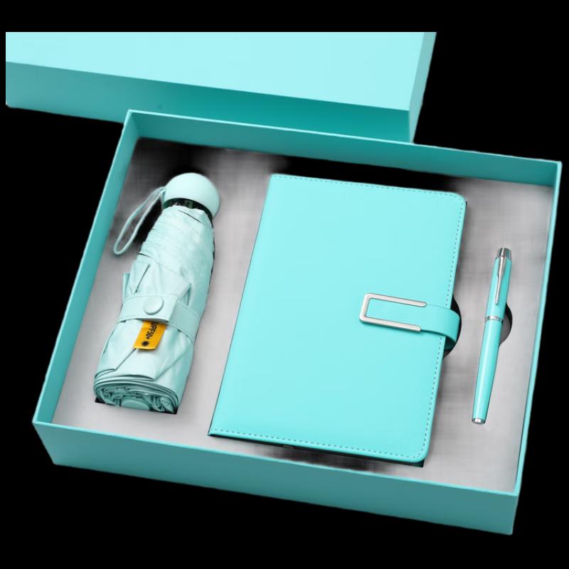 Jun XVII HA Healing Series Notebook & Umbrella Gift Set Five-fold