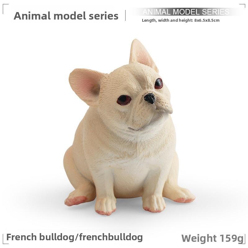 Realistic French Bulldog Pvc Collectible Model For Home Decor And Dog Enthusiasts