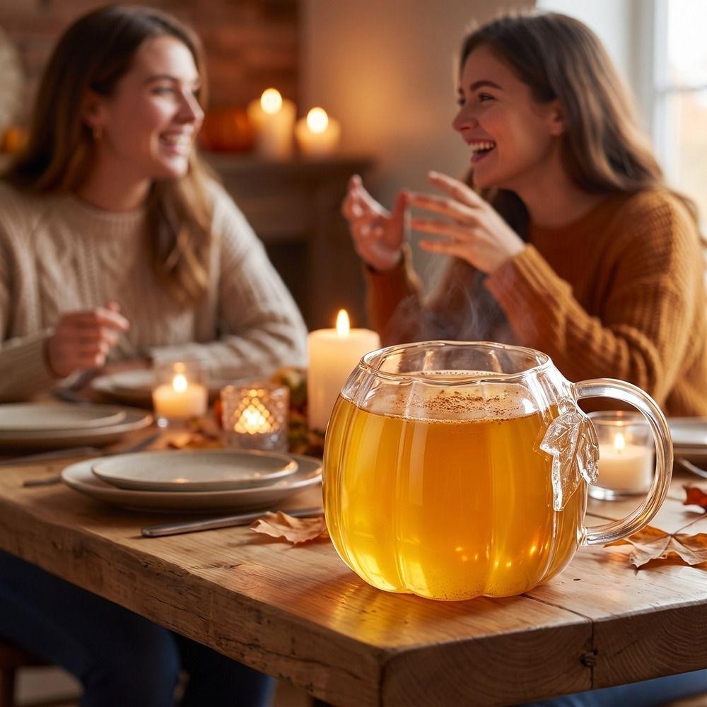 Taza con Asa en Forma de Calabaza 550ML Taza de Café Taza de Té Taza de Calabaza Restaurante