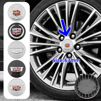 4 pièces 67mm Cache-moyeu de roue de voiture pour BLS CT4 CT6 CTS SLR SLS SRX XT4 XT5 XT6 XTS Escalade Deville DTS Tiburon