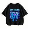 Cartoon 67 Six Seven Funny Printed Kids T-Shirt Casual Boys and Girl Short Sleeve T-shirt Tops Fashion Children's Clothes Tees