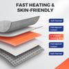 Household Electric Foot Heating Pad Soft Plush Thermal Blanket Foot Warming Mat Home Office Bedroom Feet Warmer