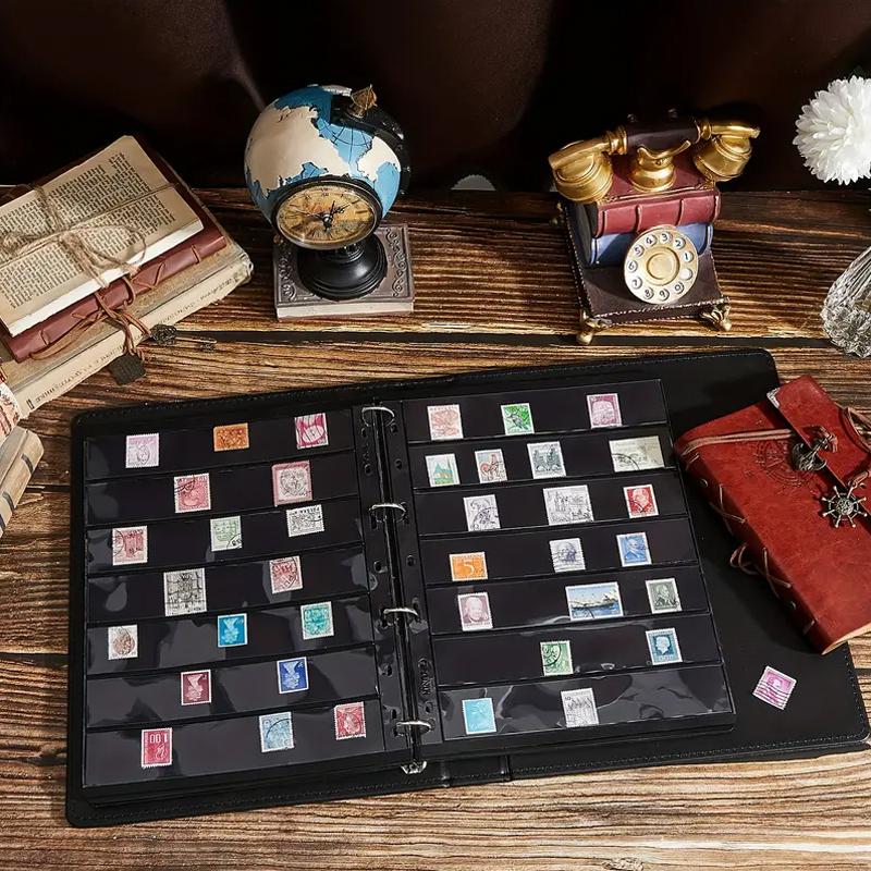 10PC Collecting Supplies Display For Stamp Album Binder Postage Stamp 9 Holes Home Storage Stamp Collectors Standard Stamp