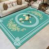 European Luxury Flower Rose Leaf Area Rug,Carpet Rug for Living Room Bedroom Sofa Doormat Decoration,Kitchen Non-slip Floor Mat