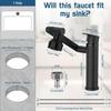 Bathroom faucet, 1080° rotatable bathroom fittings with 2 G3/8 hoses, sink faucet with 2 water outlet modes, hot cold mixer battery for bathroom kitch