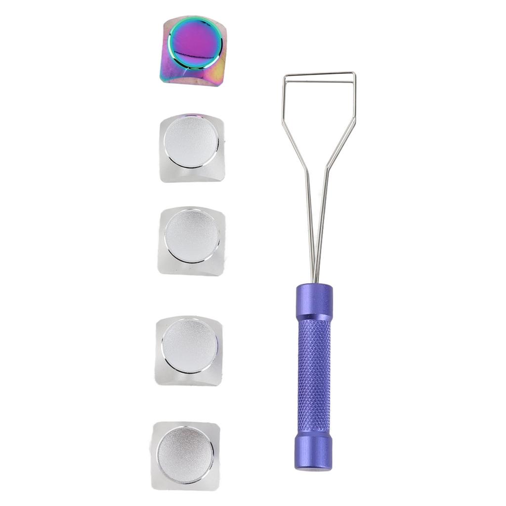 5Pcs Metal Keycaps Special Touch Color Plating Beautiful Textures Decorative XDA Keycaps for